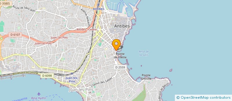 localisation de l'entreprise BGJP à ANTIBES