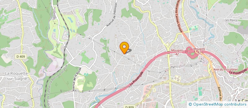 localisation de l'entreprise BGK à MOUGINS