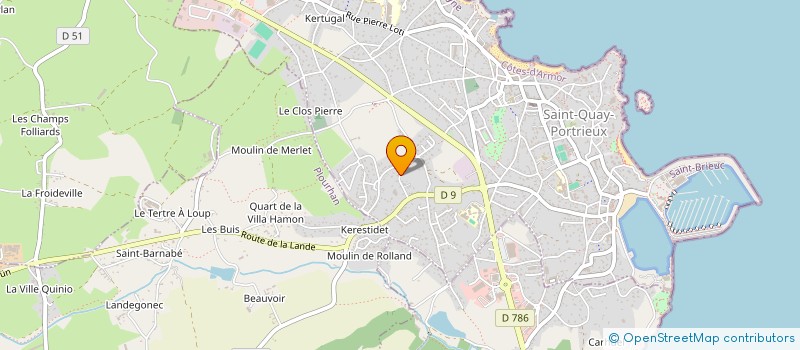 localisation de l'entreprise BGL  SAINT-QUAY-PORTRIEUX