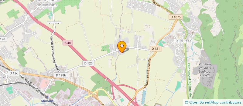 localisation de l'entreprise BGL  LA BUISSE