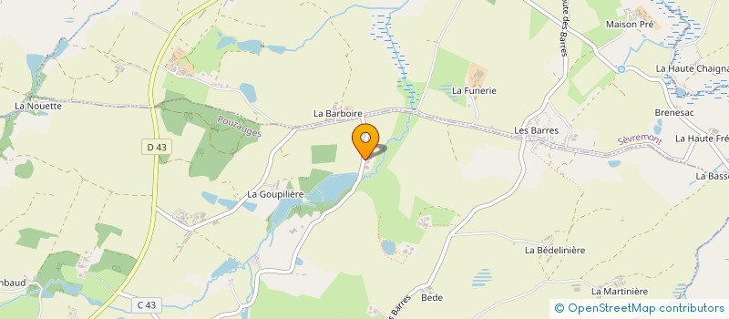 localisation de l'entreprise BGL  POUZAUGES