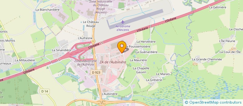 localisation de l'entreprise BGL  ANCENIS-SAINT-GEREON