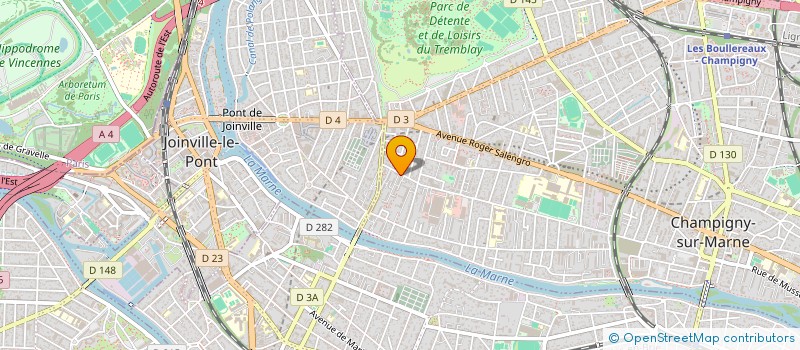 localisation de l'entreprise BGL DEVELOPPEMENTS à CHAMPIGNY-SUR-MARNE