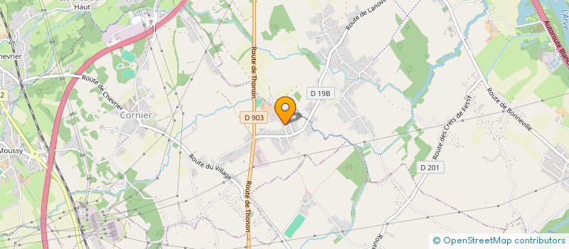 localisation de l'entreprise BGL IMMO  CORNIER