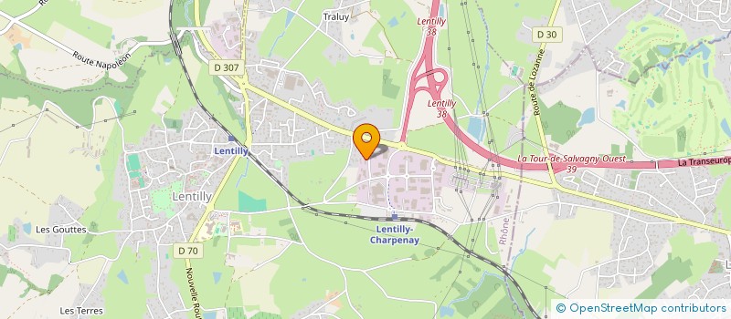 localisation de l'entreprise BGL IMMOBILIER  LENTILLY