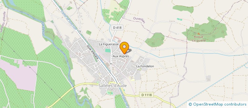 localisation de l'entreprise BGL IMMOBILIER  SALLELES-D'AUDE