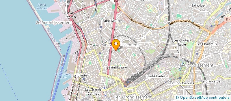 localisation de l'entreprise BGL TRANSPORT à MARSEILLE