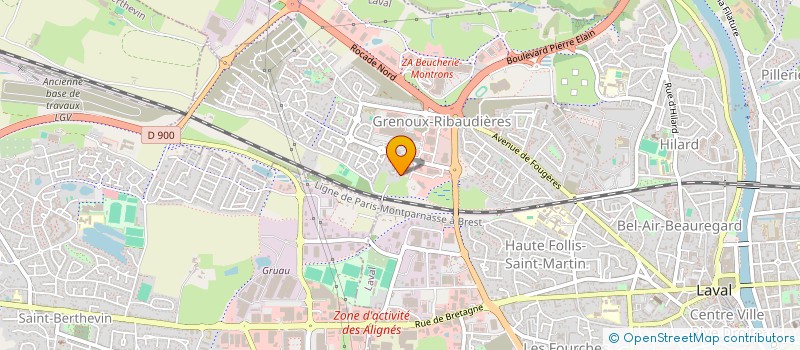 localisation de l'entreprise BGLAV 53 à LAVAL