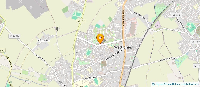 localisation de l'entreprise BGM à WATTIGNIES