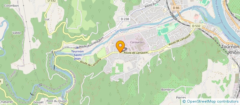 localisation de l'entreprise BGM à TOURNON-SUR-RHONE
