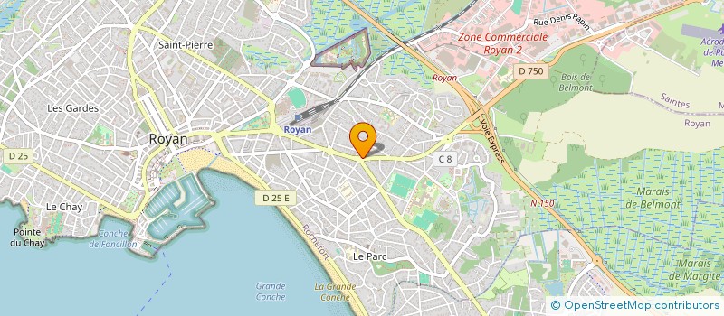 localisation de l'entreprise BGM  ROYAN