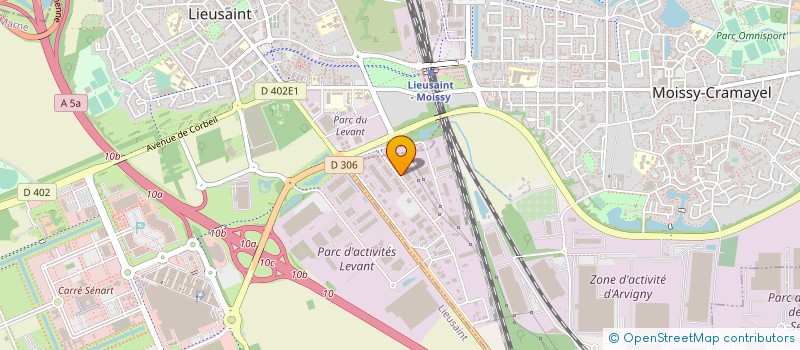 localisation de l'entreprise BGM à MOISSY-CRAMAYEL