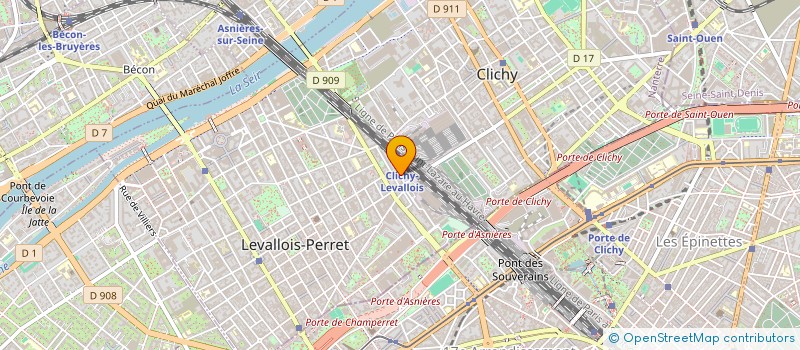 localisation de l'entreprise BGM BAT à LEVALLOIS-PERRET