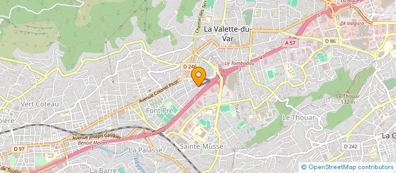 localisation de l'entreprise BGM CONSTRUCTION  TOULON