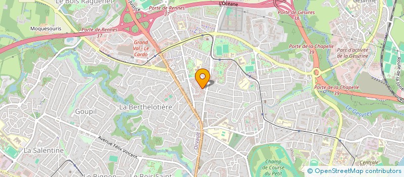 localisation de l'entreprise BGM DECO à NANTES
