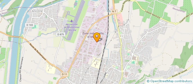 localisation de l'entreprise BGM ETANCHEITE  MONTELIMAR