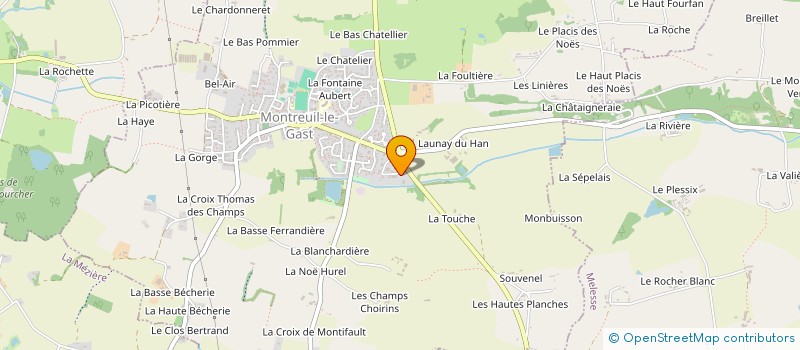 localisation de l'entreprise BGMA  MONTREUIL-LE-GAST