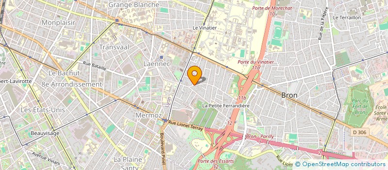 localisation de l'entreprise BGMM à BRON