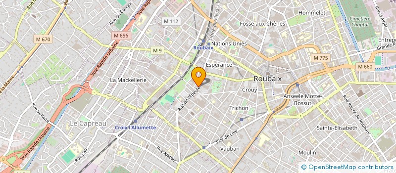 localisation de l'entreprise BGN  ROUBAIX