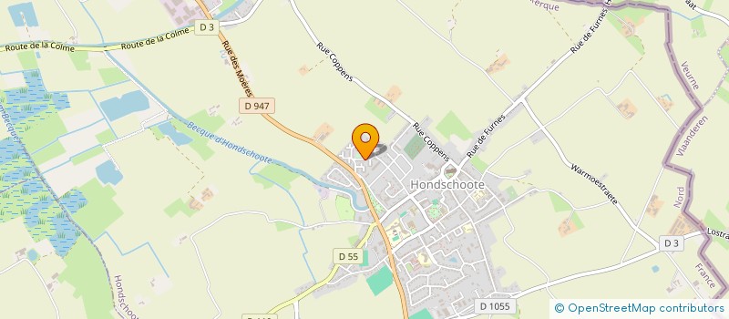 localisation de l'entreprise BGNJ BATIMENT à HONDSCHOOTE
