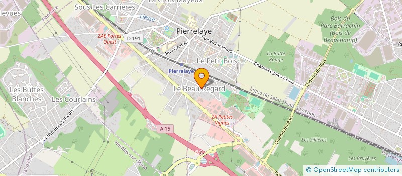 localisation de l'entreprise BGNL IMMOBILIER 3  PIERRELAYE