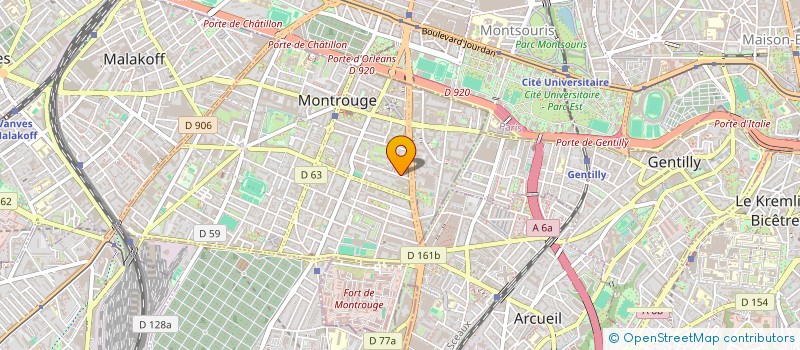 localisation de l'entreprise BGO à MONTROUGE