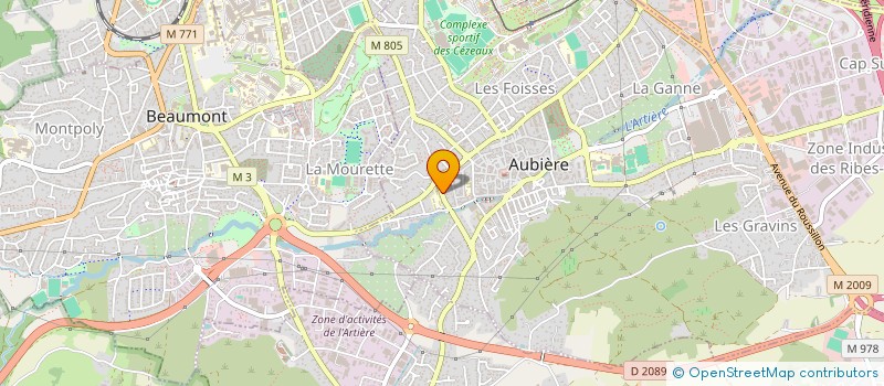 localisation de l'entreprise BGO  AUBIERE