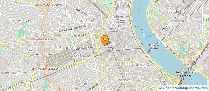 localisation de l'entreprise BGO - BUNEL GARAIALDE ORGANISATION à BORDEAUX