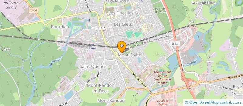 localisation de l'entreprise BGP SANTE DU PAYS LURON  LURE