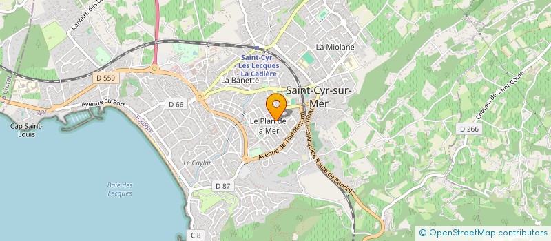 localisation de l'entreprise BGQM à SAINT-CYR-SUR-MER