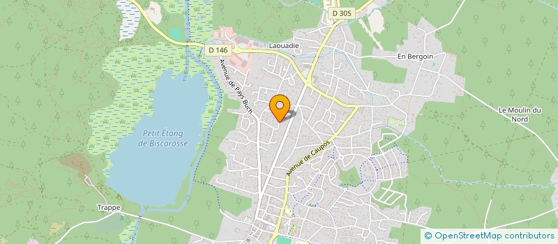 localisation de l'entreprise BGR  BISCARROSSE