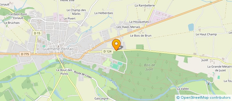 localisation de l'entreprise BGR  GUEMENE-PENFAO