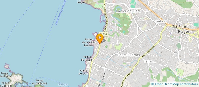 localisation de l'entreprise BGRA à SIX-FOURS-LES-PLAGES