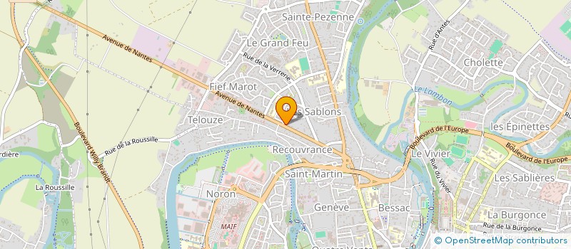 localisation de l'entreprise BGS 79 à NIORT