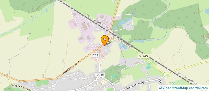 localisation de l'entreprise BGS  MORHANGE