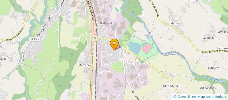 localisation de l'entreprise BGS  RUMILLY