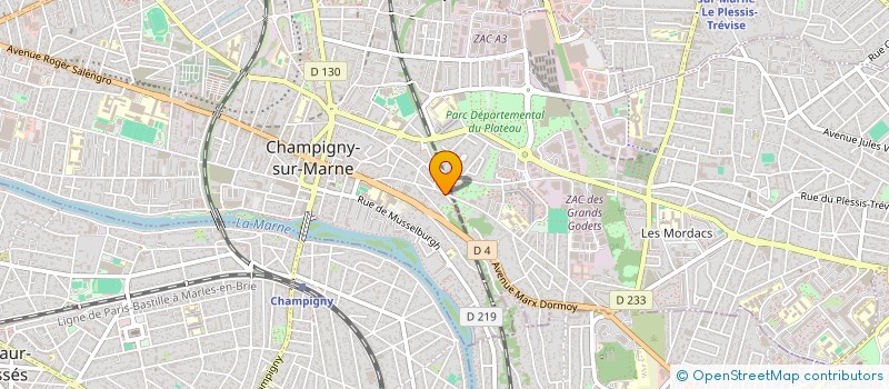 localisation de l'entreprise BGS-IMMO  CHAMPIGNY-SUR-MARNE