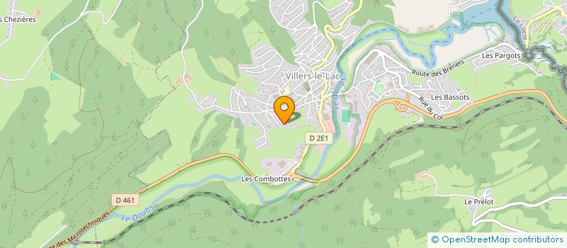 localisation de l'entreprise BGSC  VILLERS-LE-LAC