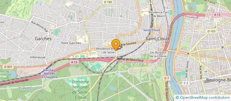 localisation de l'entreprise BGSI à SAINT-CLOUD