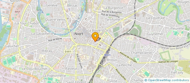 localisation de l'entreprise BGSI FRANCE  NIORT