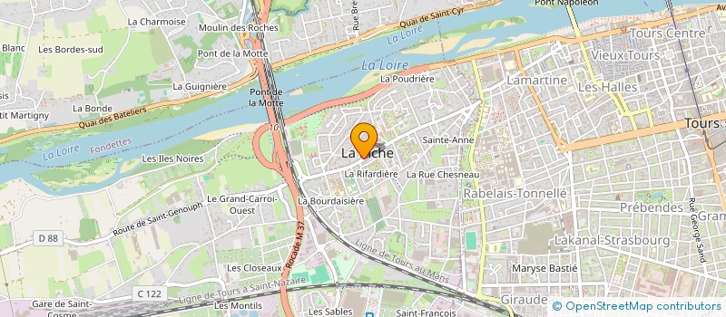 localisation de l'entreprise BGSIMMO  LA RICHE