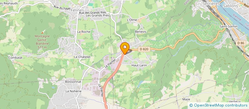 localisation de l'entreprise BGSIS  FELINES