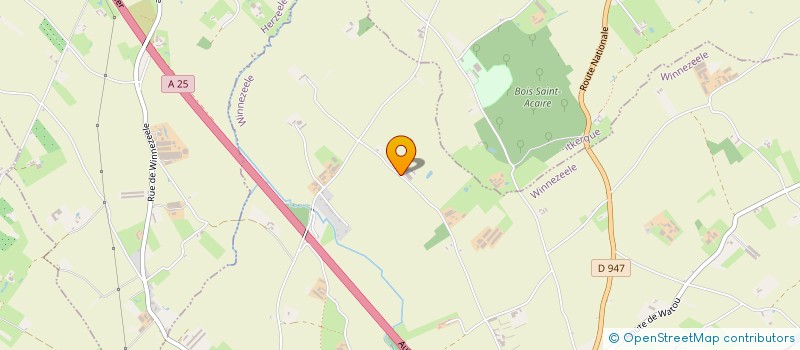 localisation de l'entreprise BGSOL  WINNEZEELE