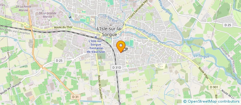 localisation de l'entreprise BGSOP à L'ISLE-SUR-LA-SORGUE