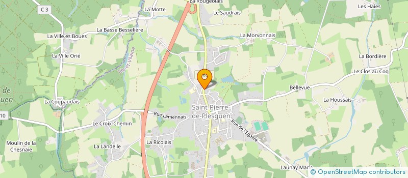 localisation de l'entreprise BGST ENERGIE BIOMASSE  MESNIL-ROC'H