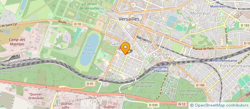 localisation de l'entreprise BGT à VERSAILLES