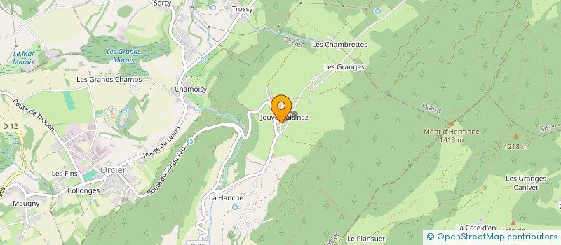 localisation de l'entreprise BGT. AERO à ORCIER