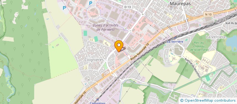 localisation de l'entreprise BGV  COIGNIERES