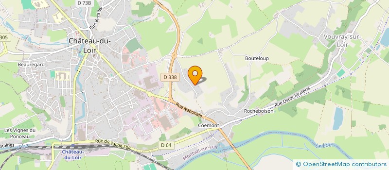 localisation de l'entreprise BGV  MONTVAL-SUR-LOIR