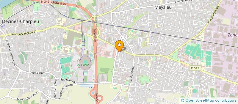 localisation de l'entreprise BGV AUTO à MEYZIEU